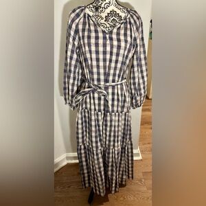 Velvet by Graham & Spencer Checkered Long Sleeve Dress